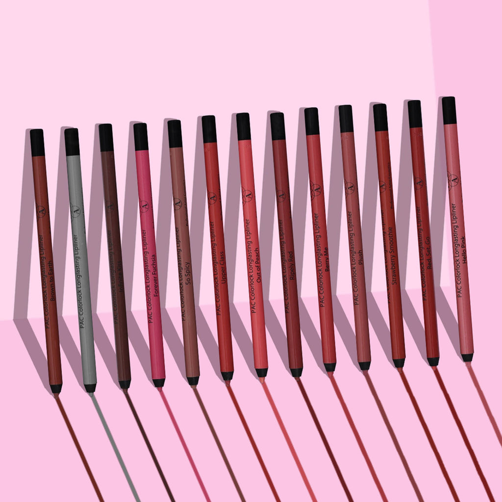 PAC Studio Colorlock Longlasting Lip Liner - Ripley Red - Distacart