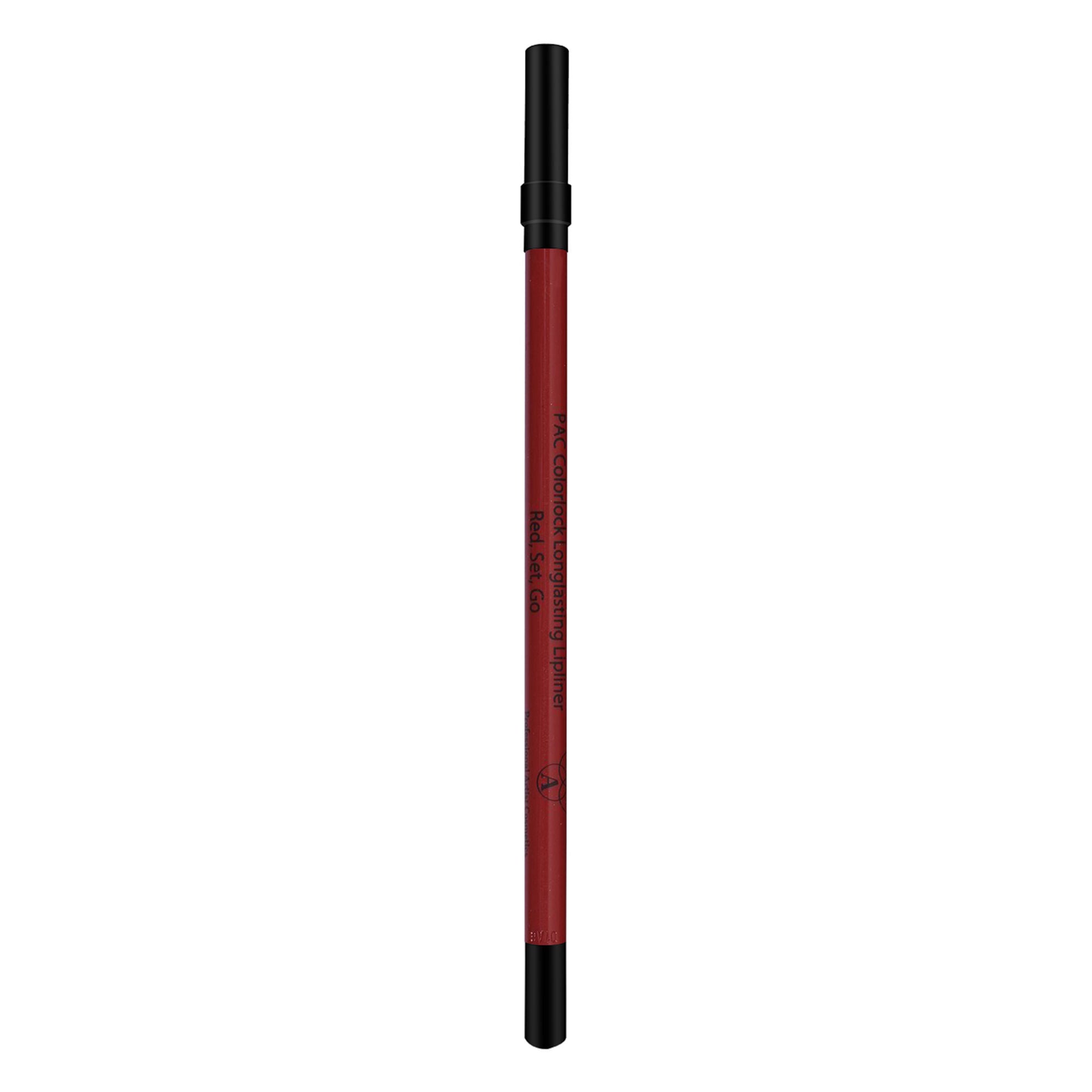 PAC Colorlock Longlasting Lip Liner - Red- Set- Go