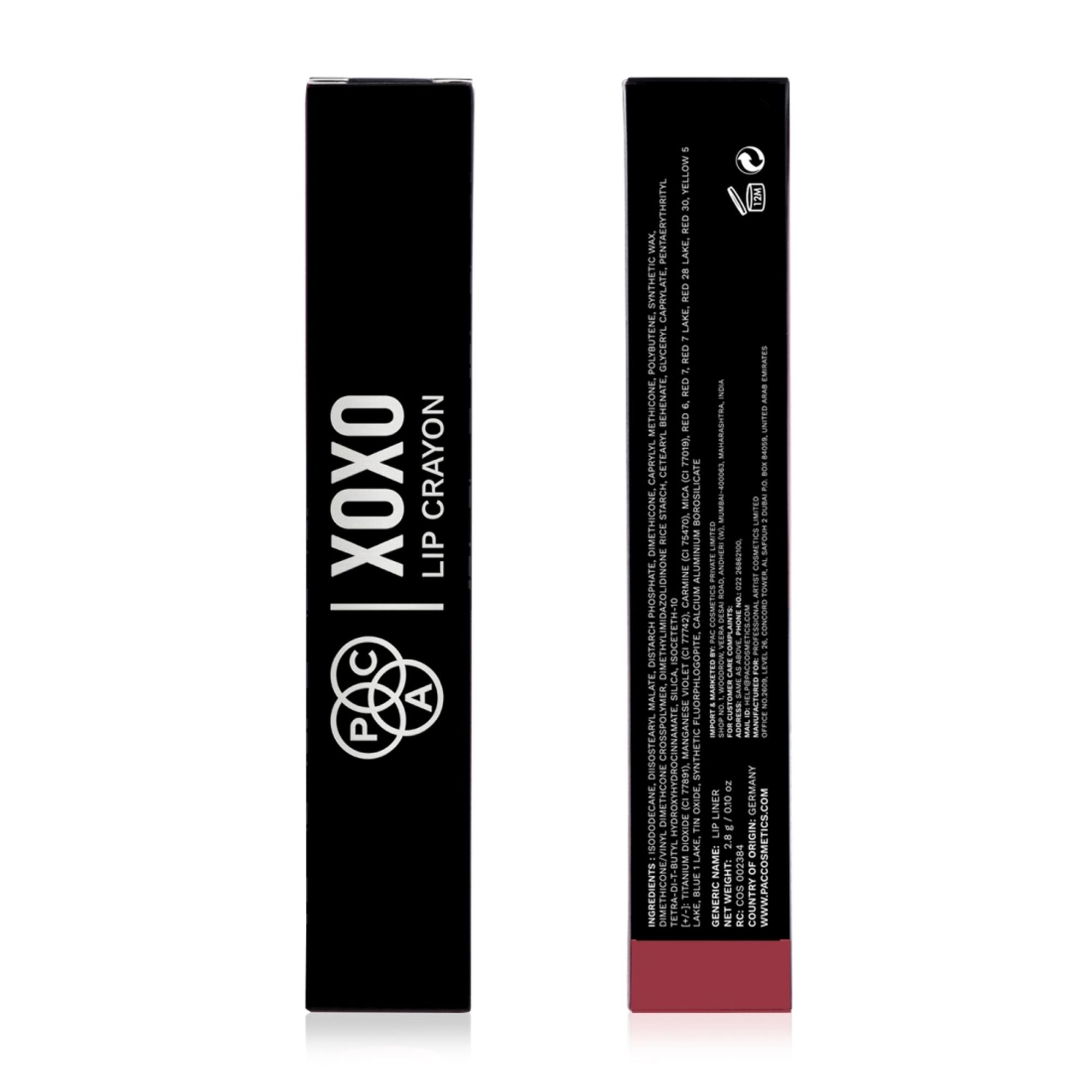 PAC Studio XOXO Lip Crayon - Playdate