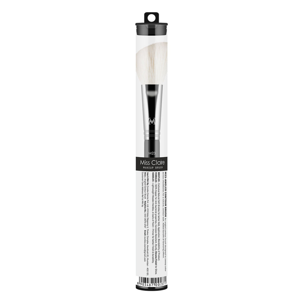 Miss Claire M23 - Angled Contour Brush - Chrome