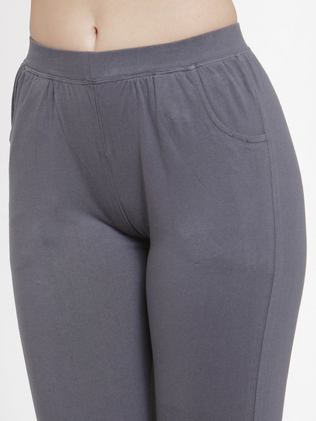 TAG 7 Women Pack Of 2 Solid Straight-Fit Ankle-Length Leggings