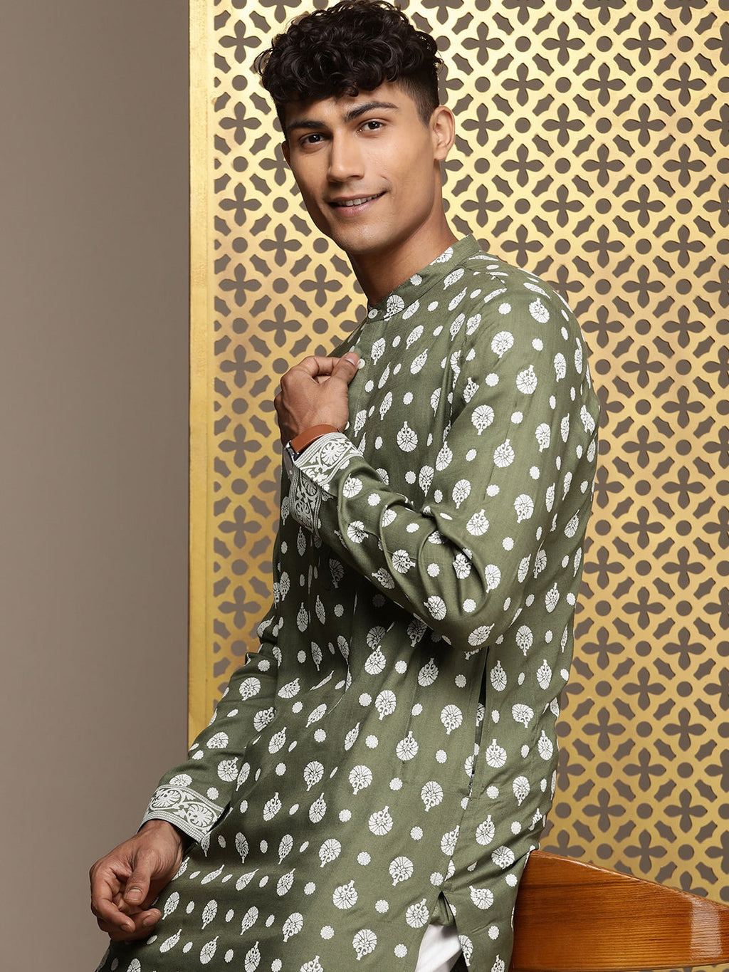 House of Pataudi Jashn Ethnic Motifs Printed Kurta