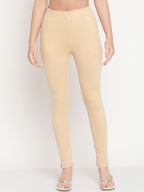 TAG 7 Women Pack of 2 Pink & Beige Solid Kurti Pants