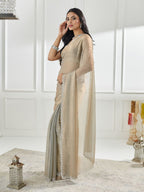 kasee Embellished Beads and Stones Pure Silk Saree
