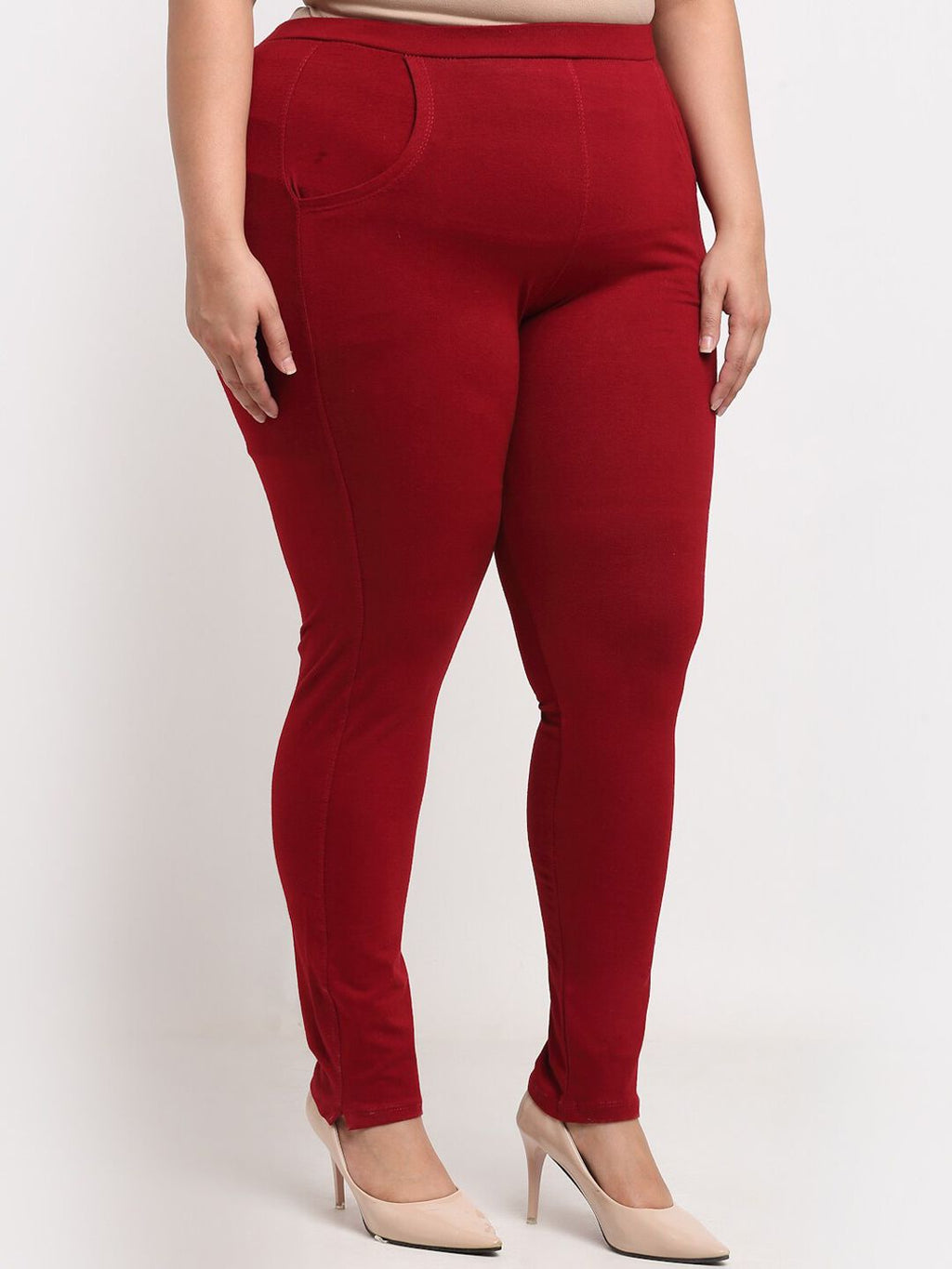 TAG 7 Women Plus Size Ankle Length Cotton Leggings