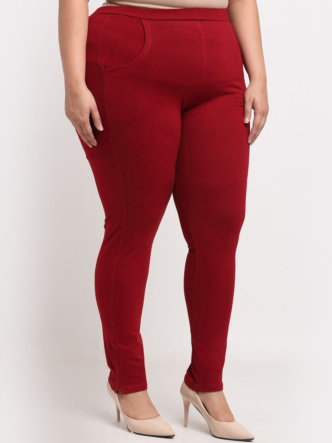 TAG 7 Women Plus Size Ankle Length Cotton Leggings