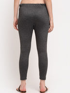 TAG 7 Women Grey Ankle-Length Leggings