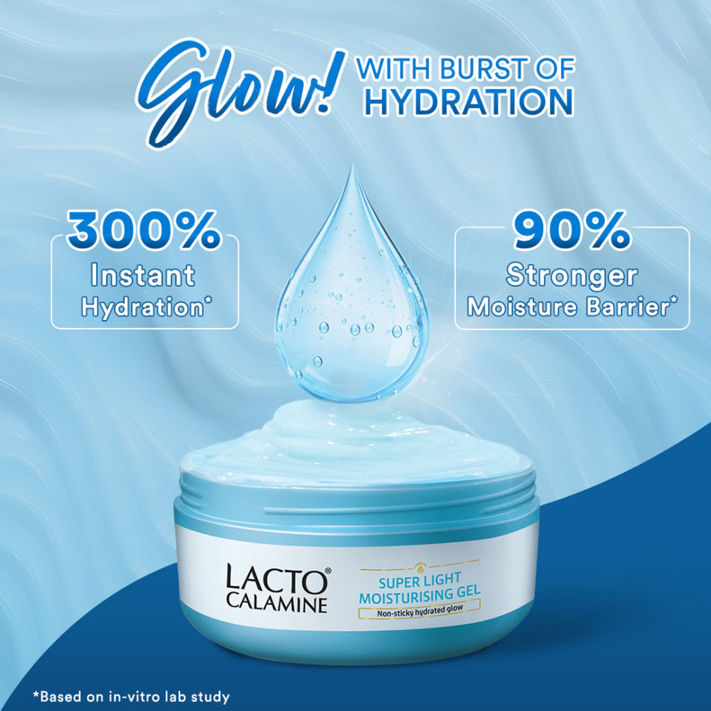 Lacto Calamine Super Light Face Moisturizer Gel For Oily Skin & Hydrated Glow