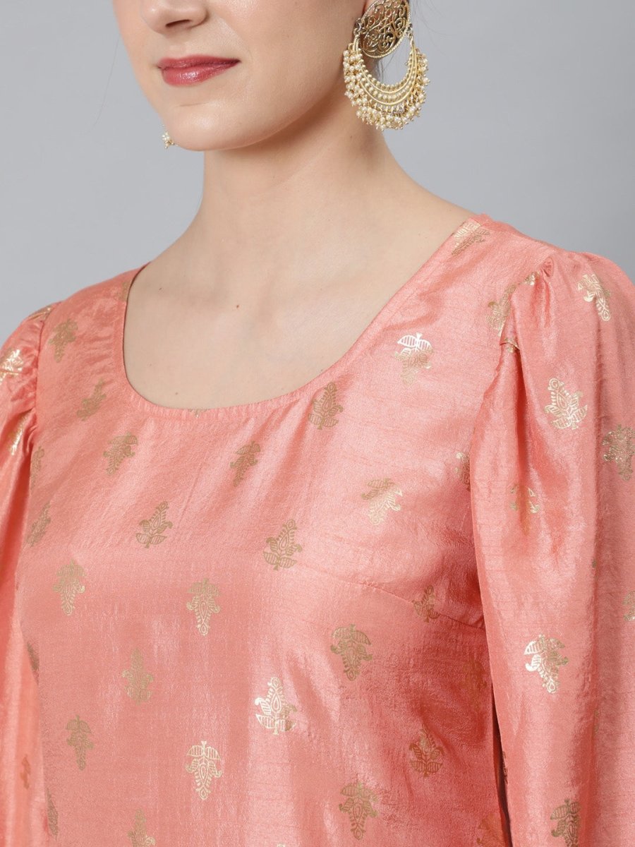 Aks Ethnic Motifs Printed Regular Kurta With Palazzos