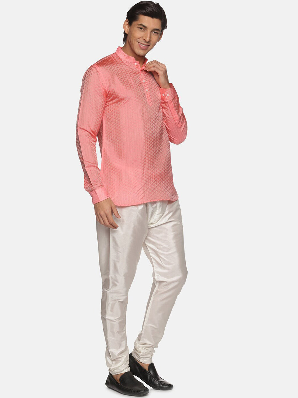 Sethukrishna Men Red Kurta with Pyjamas - Distacart