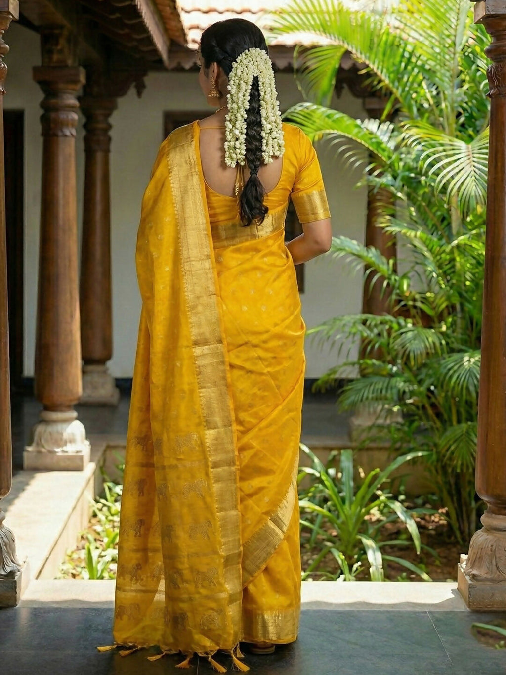 Shree Shyam Fashion Gold Soft Silk Saree - Distacart