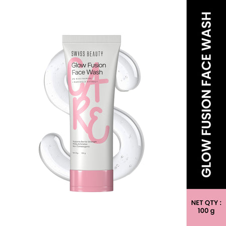 Swiss Beauty Care Glow Fusion Face Wash - 2% Niacinamide & Marigold Extract