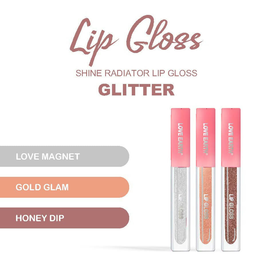 Love Earth Liquid Lip Gloss - Glitter