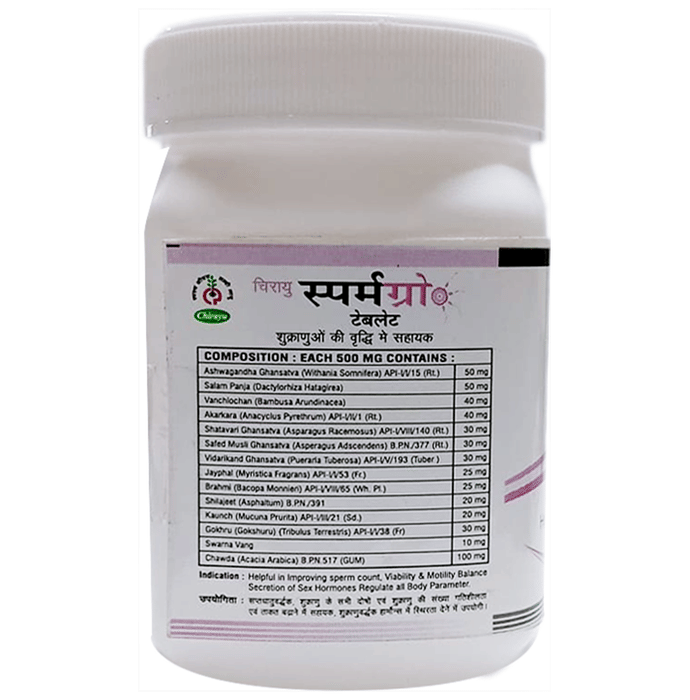 Chirayu Sperm Gro Tablets
