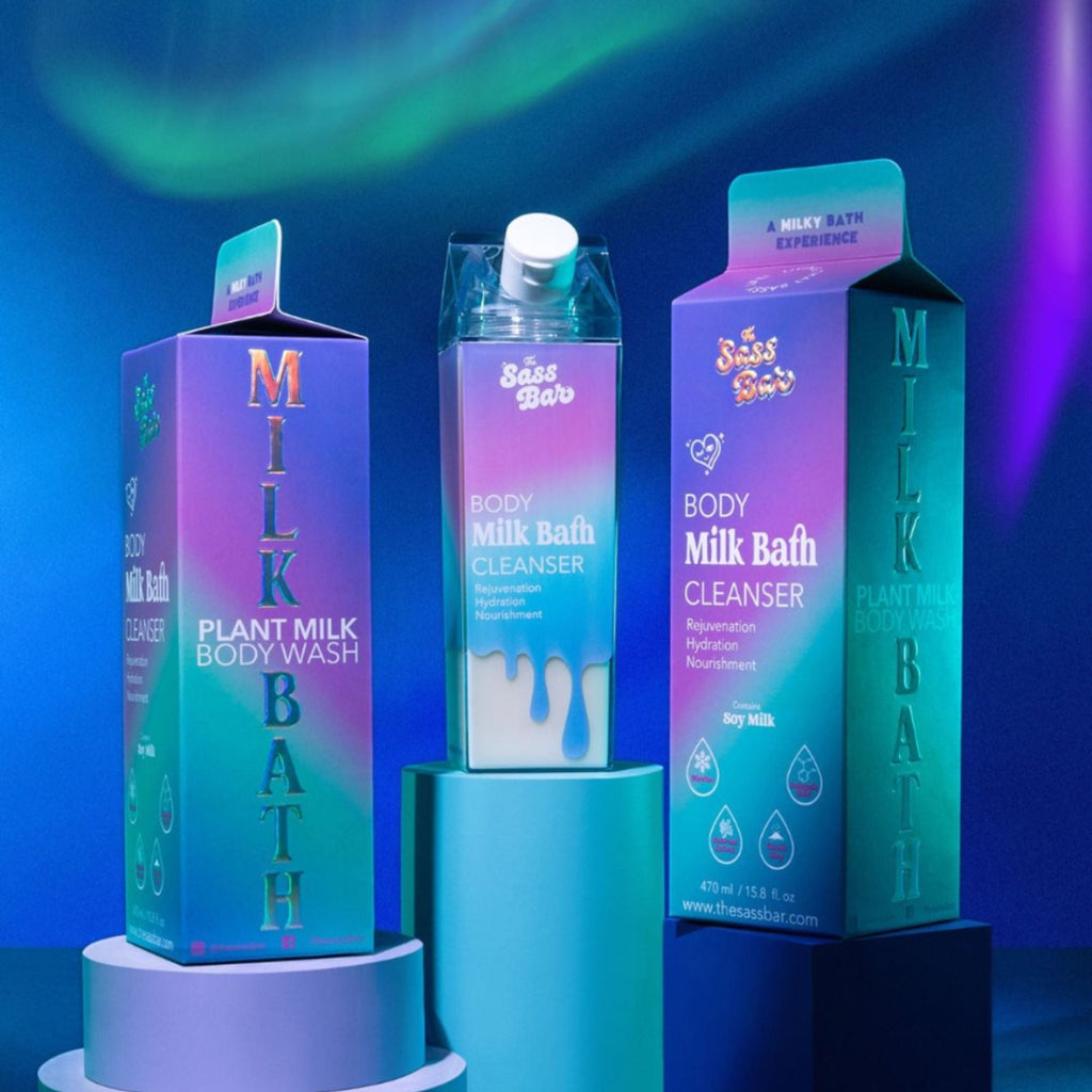 The Sass Bar Aurora Cooling Bodywash Cleanser with Salicyclic Acid + Kaolin Clay For Oily Skin