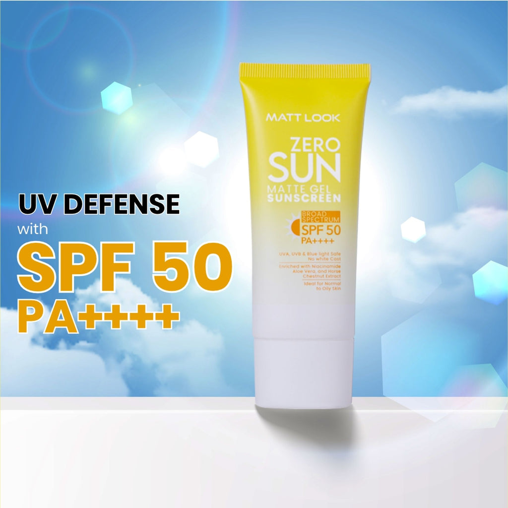 Matt Look Zero Sun Matte Gel SPF 50 PA++++ Sunscreen