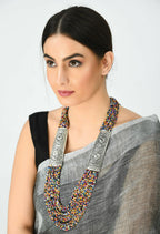 Mominos Fashion Johar Kamal Oxidised Multi Beads Long Statement Necklace For Women - Distacart