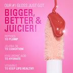 Makeup Revolution Pout Bomb Plumping Gloss - Melba Warm Peach