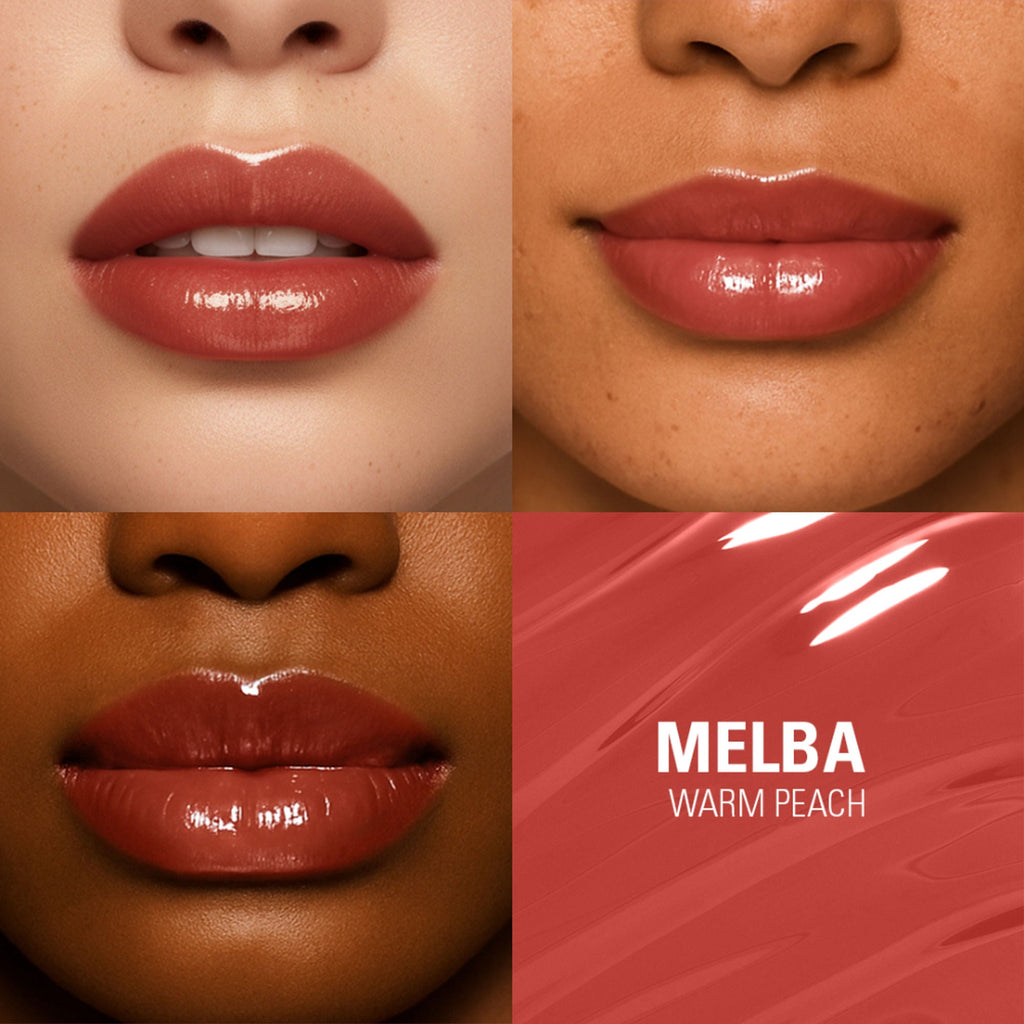 Makeup Revolution Pout Bomb Plumping Gloss - Melba Warm Peach