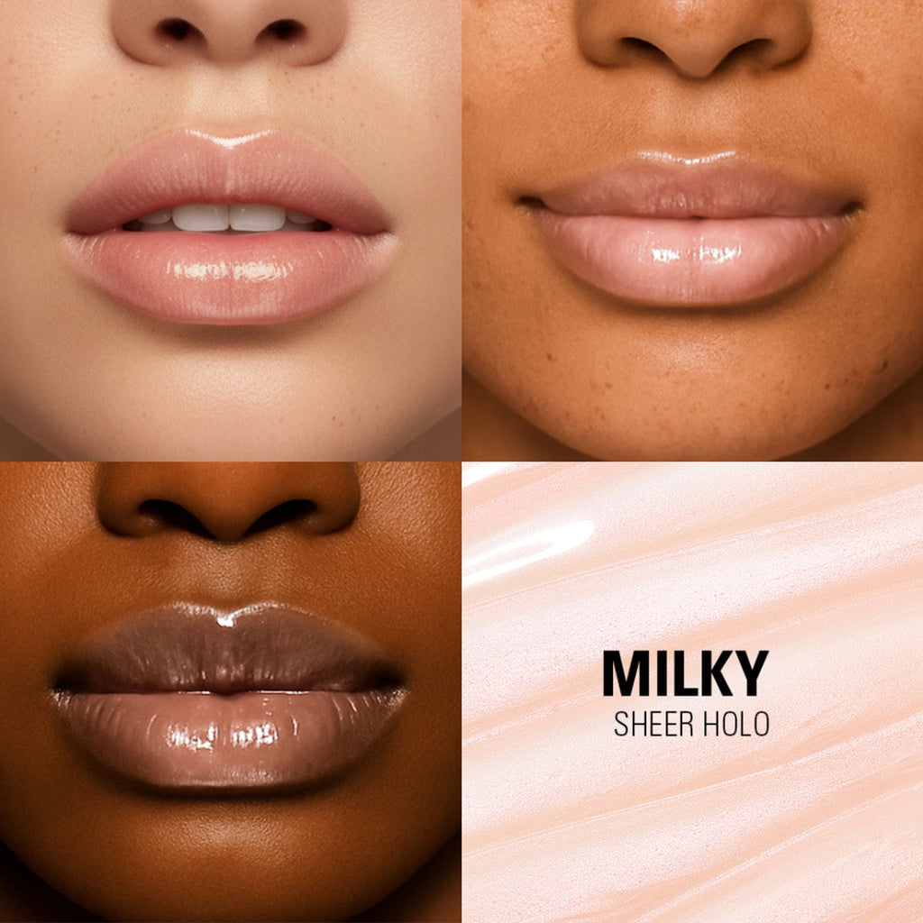 Makeup Revolution Pout Bomb Plumping Gloss - Milky Sheer Holo