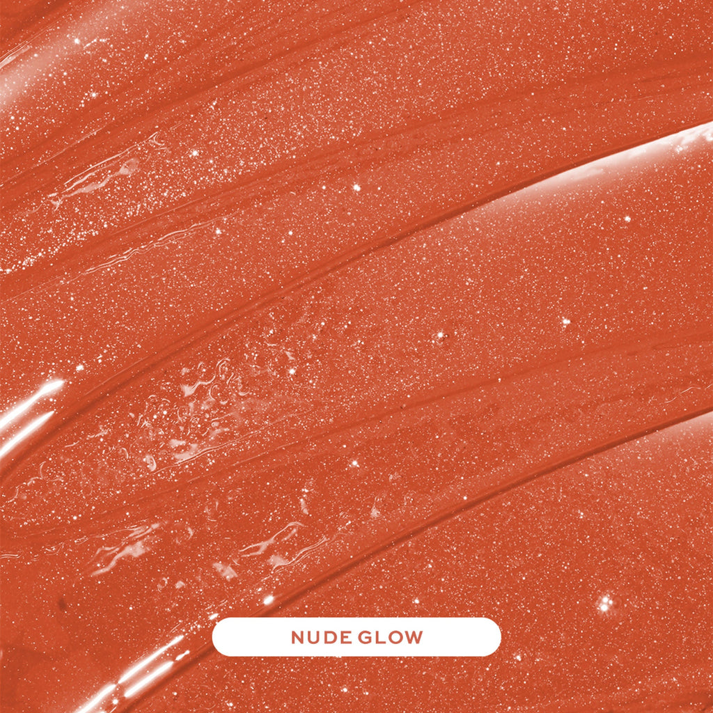 Makeup Revolution Pout Bomb Shimmer Lip Gloss - Nude Glow - Distacart