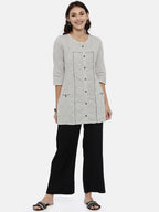 Souchii Black Solid Flared Palazzos - Distacart