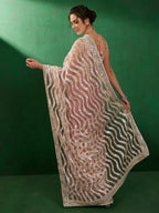 Sangria Embellished Party Wear Saree - Distacart