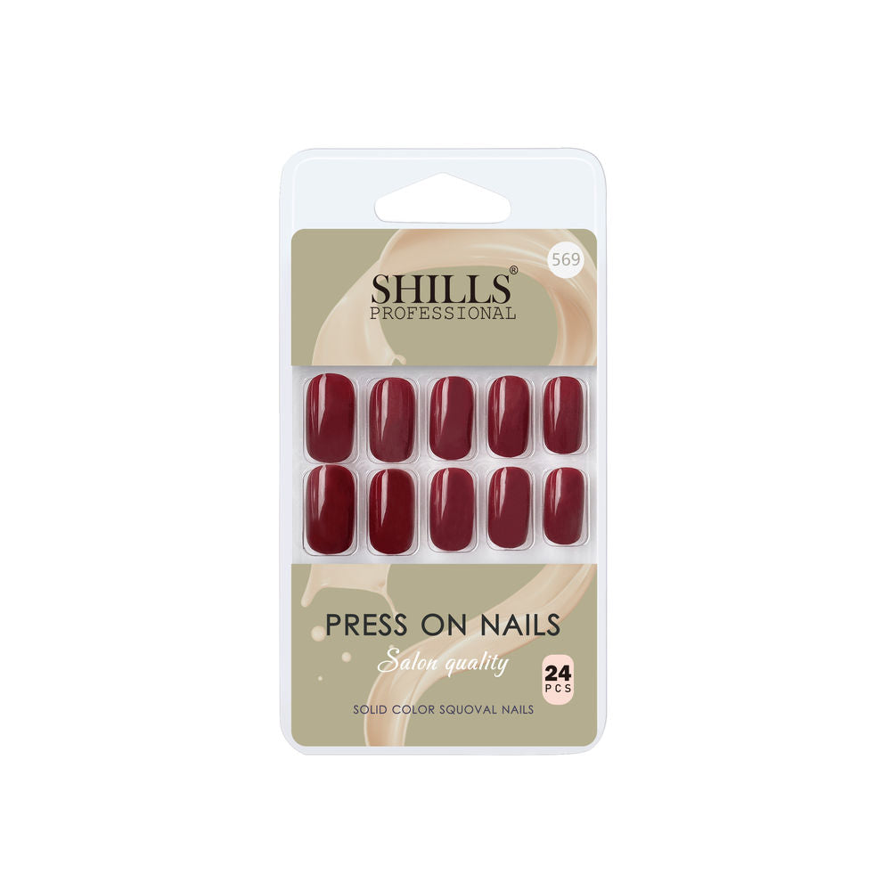 shills professional reusable press on nails square spn569