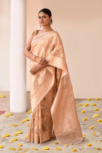 Joban Fashion Gold Banarasi Tissue Saree
