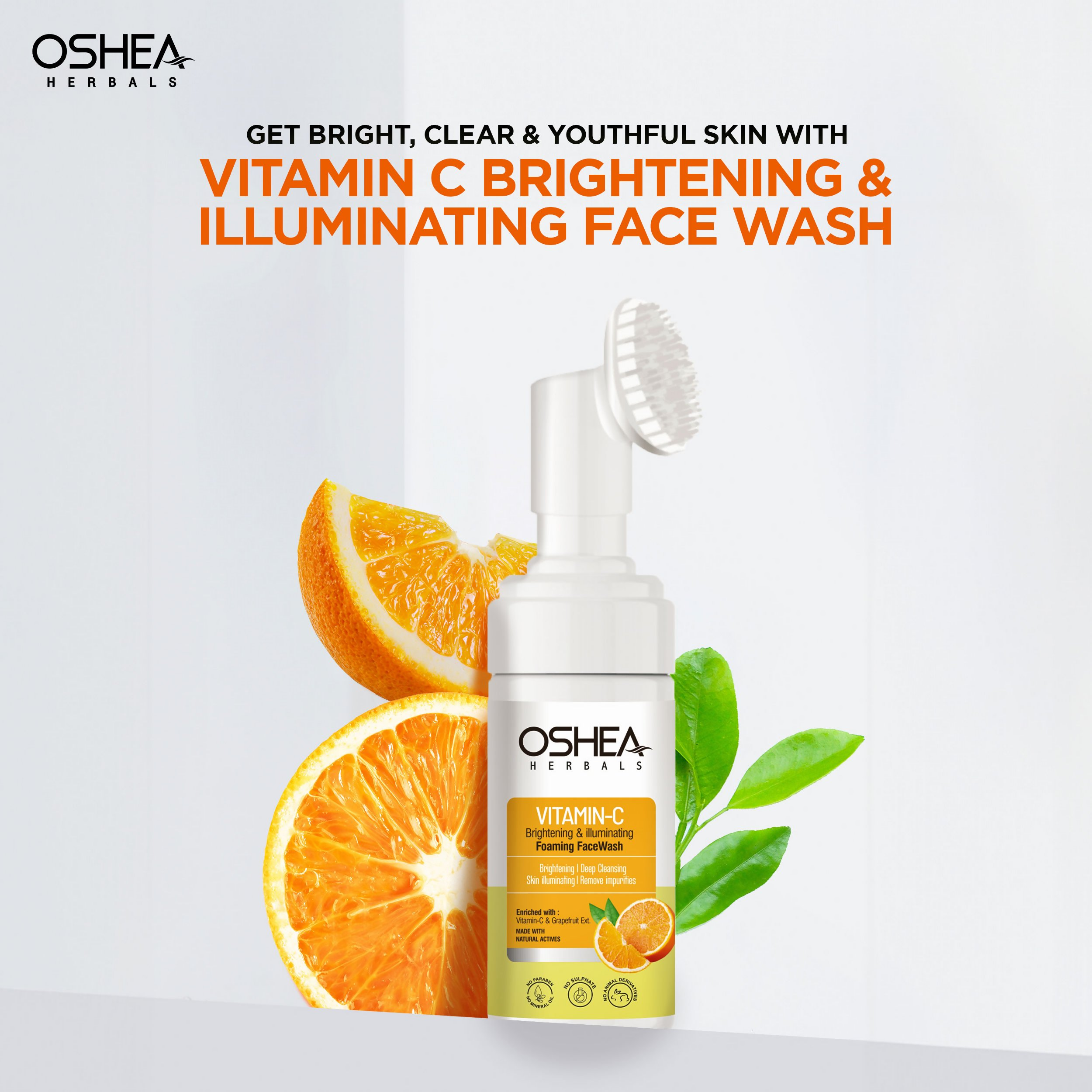 Oshea Herbals Brightening & Illuminating Foaming Face Wash