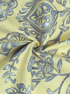 Story@home Cream-Coloured & Grey Floral Microfiber 180 TC Bedsheet & Pillow Cover - Distacart