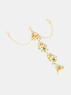 Ruby Raang Kundan And Pearl Hair Accessory