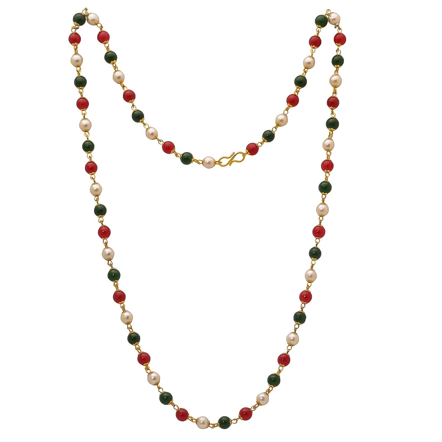 Gold-Polished Alloy Multi Matarmala Chain - The Pari