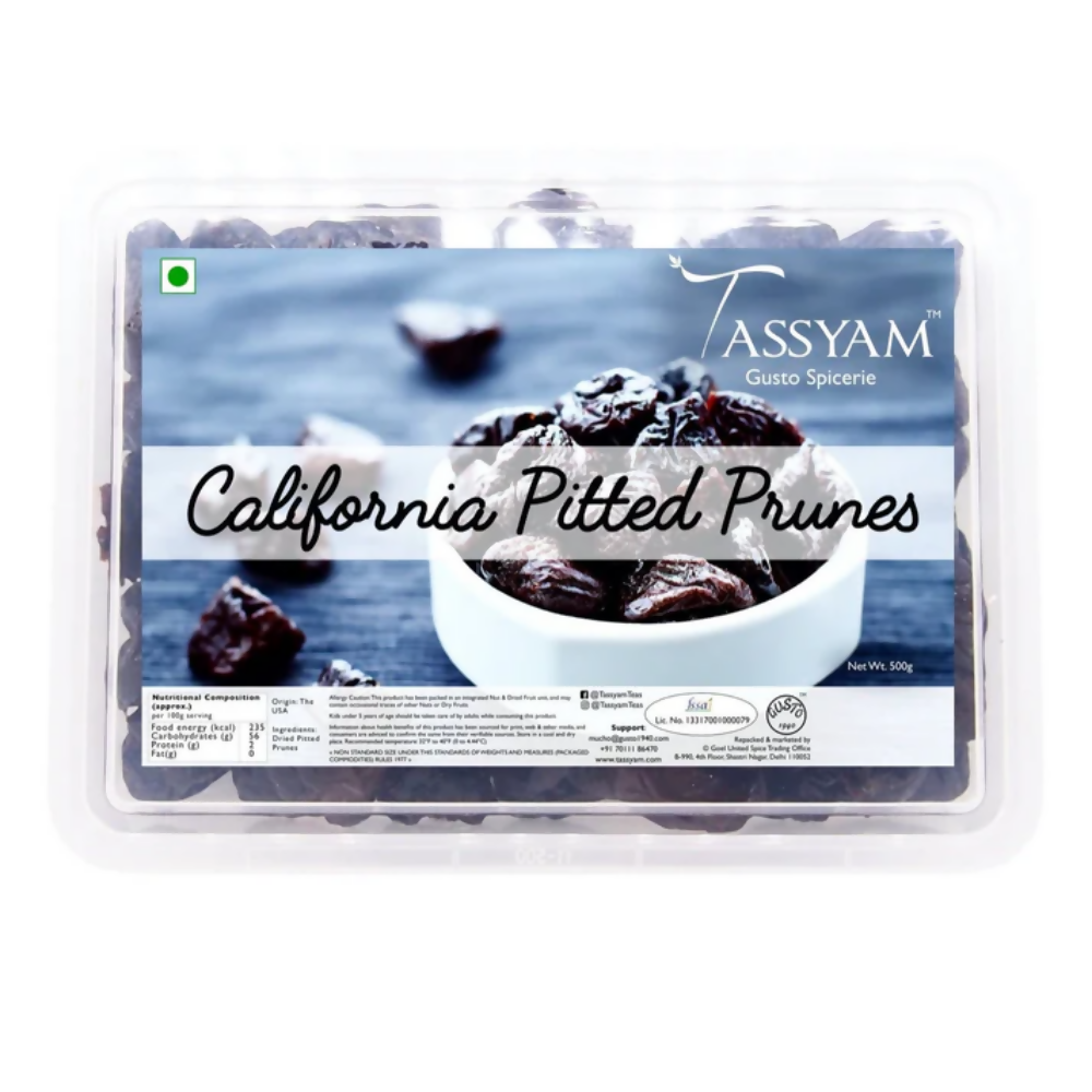 Tassyam Organics Pitted Prunes - Distacart