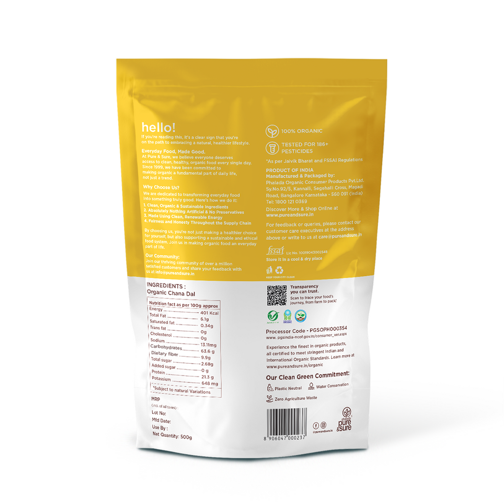 Pure & Sure Organic Chana Dal - Distacart