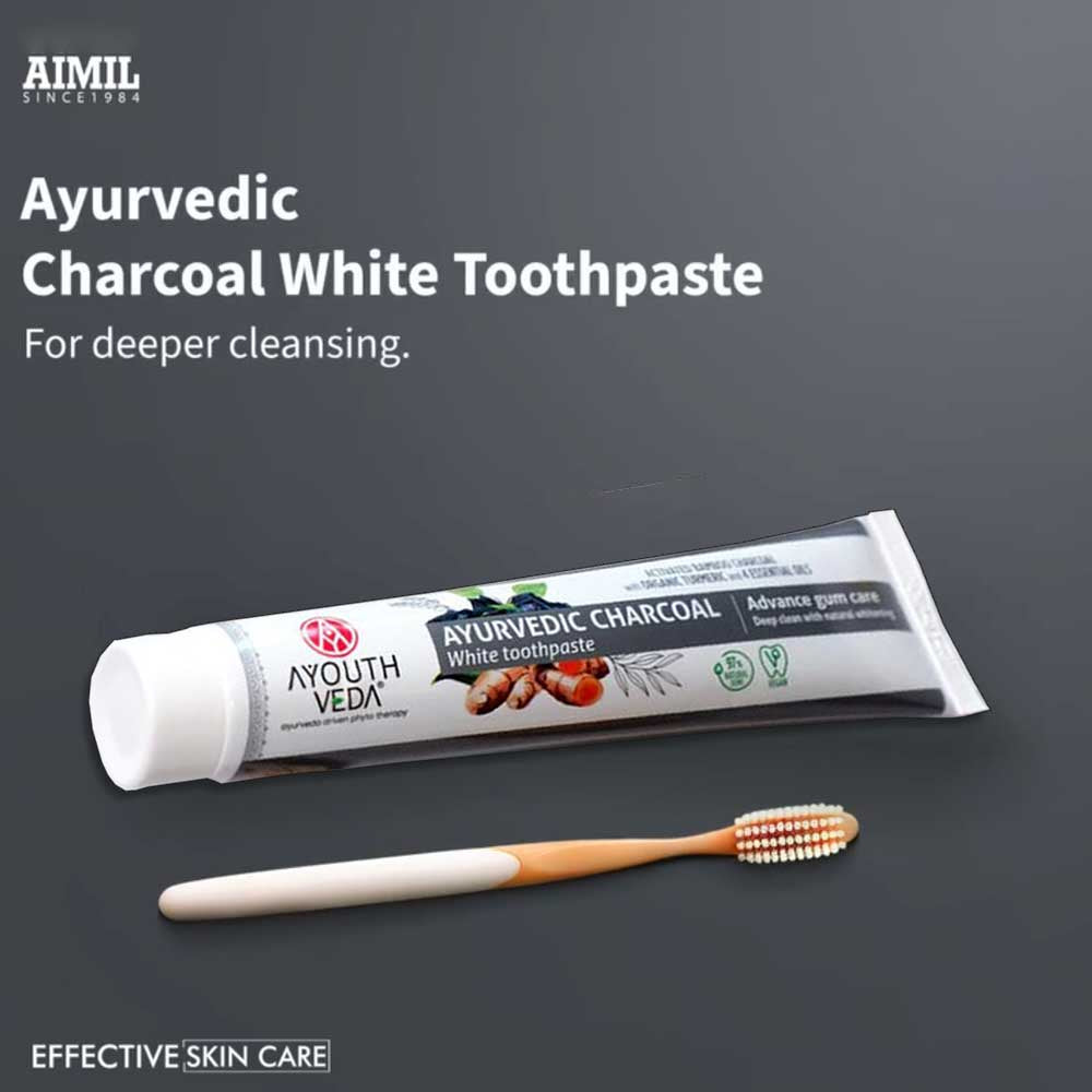 Ayouthveda Charcoal White Toothpaste