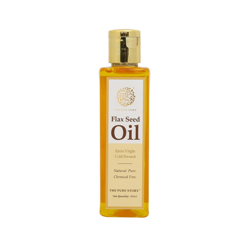 The Pure Story Natural Cold Pressed Flax Seed Oil for Hair & Skin - Distacart