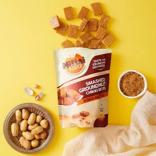 Sattur Mittai Kadai Smashed Peanut Chikki Bites - Distacart
