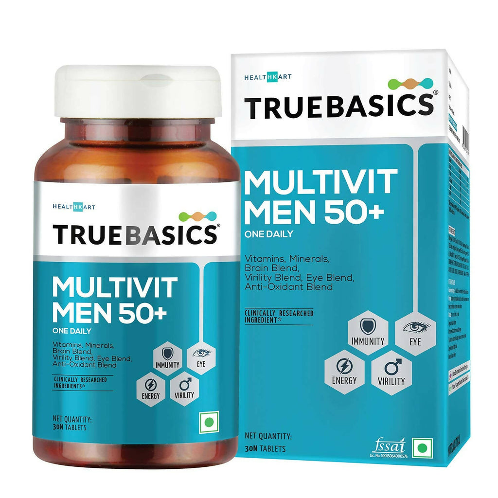 TrueBasics Multivit Men 50+ One Daily Tablets - Distacart