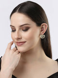 NVR Women Gold-Plated Contemporary Studs Earrings - Distacart