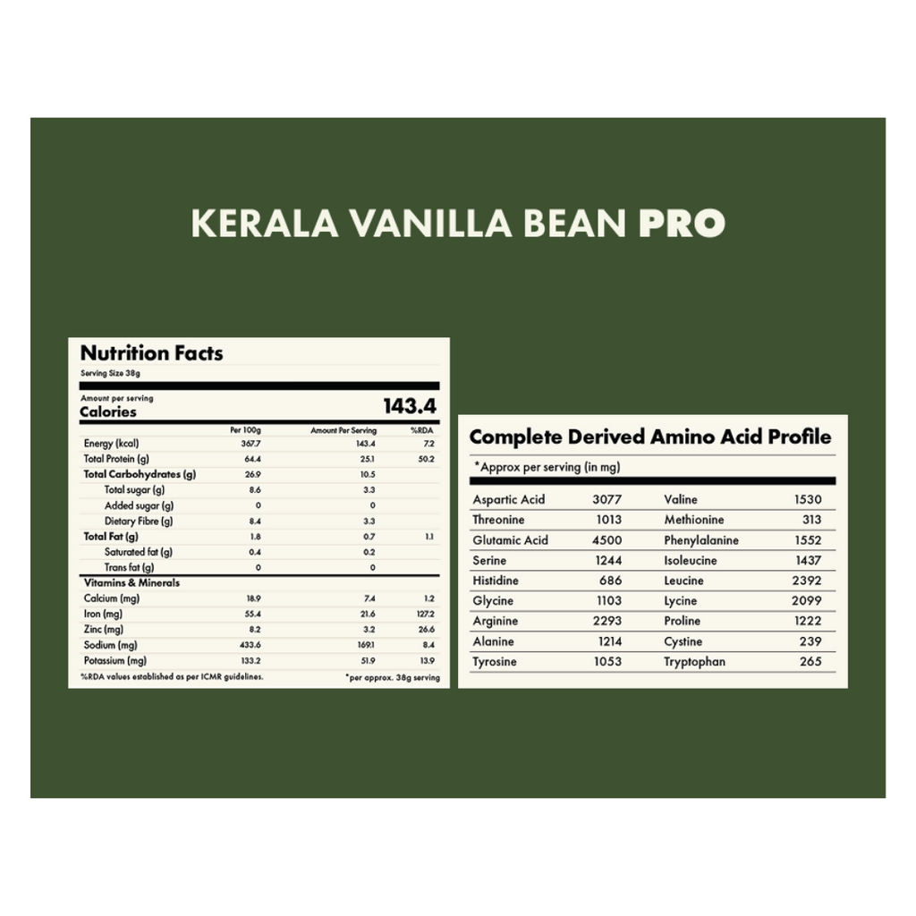 Cosmix no nonsense Plant Protein Pro Kerala Vanilla Bean - Distacart