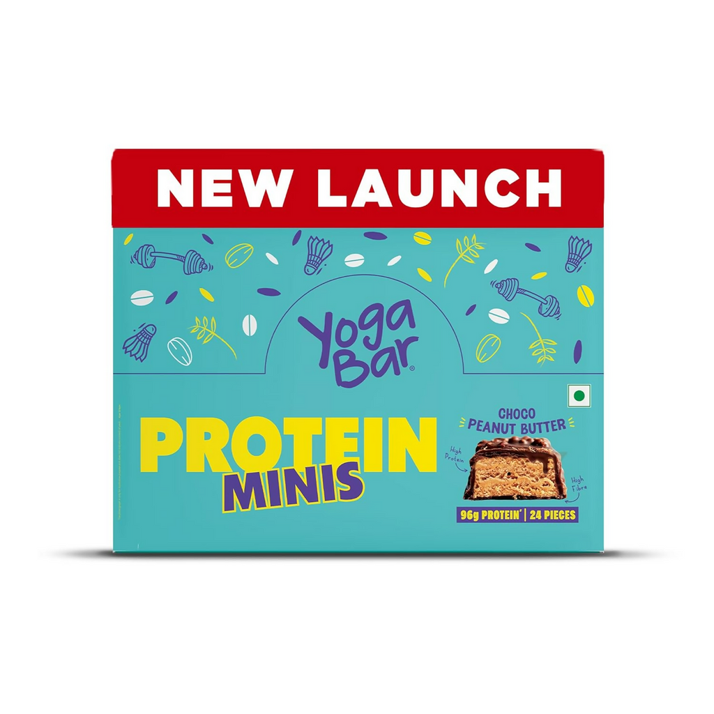 Yoga Bar Pro Clean Whey Protein Concentrate, 27g ProAbsorb Blend and Choco Peanut Butter Mini Bars, 24 pieces - Distacart