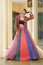 AI Fashion Multi Silk Crepe Designer Navratri Wear Lehenga Choli Collection