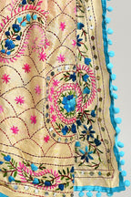 Joban Fashion Multi Color Cotton Embroidery Work Phulkari Dupatta
