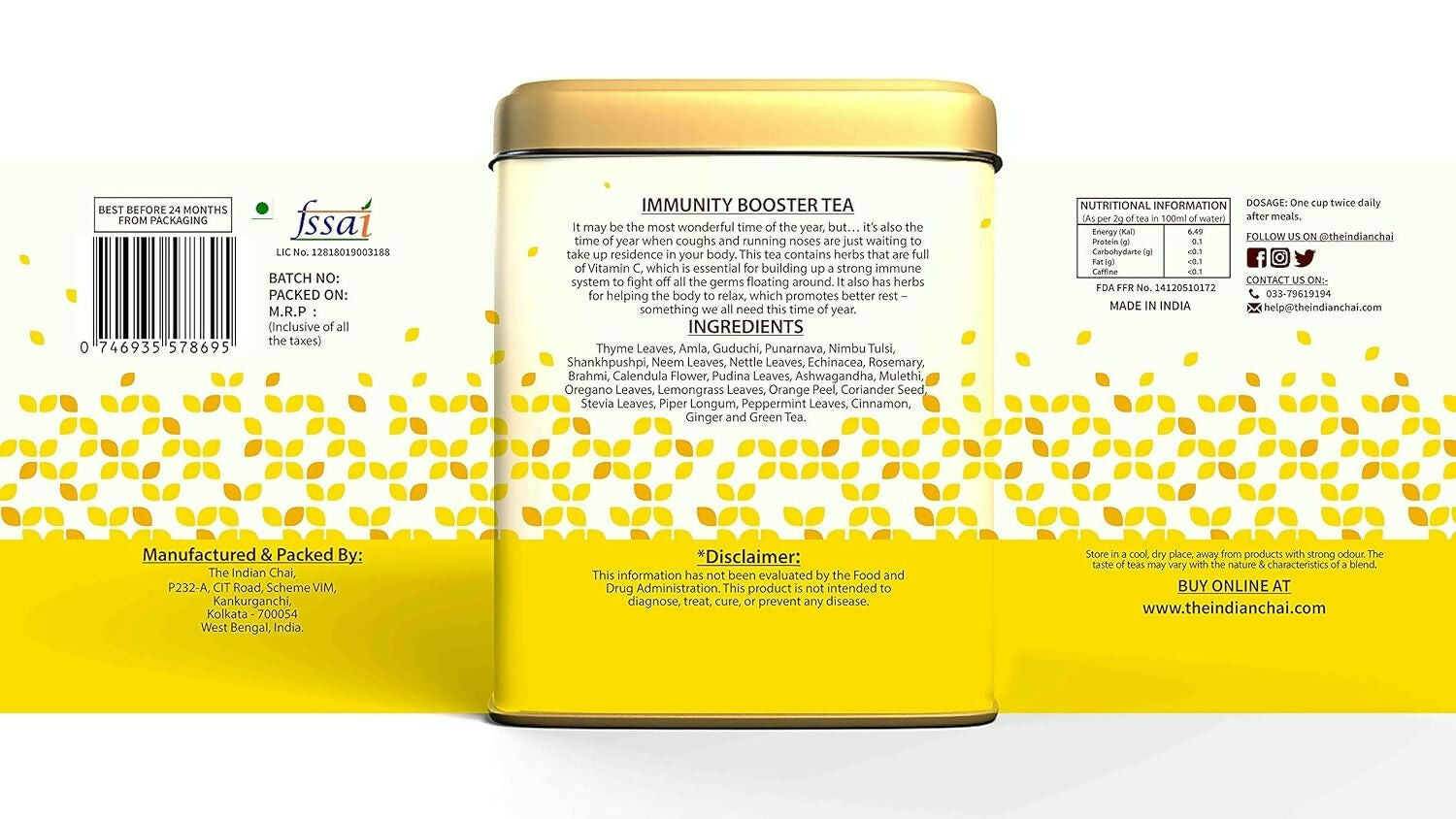 The Indian Chai - Immunity Booster Tea