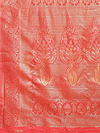 Shree Shyam Fashion Aura Silk Cream Red Banarasi Silk Saree