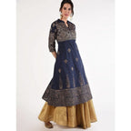 Cheera Women's Hand Block Print Anarkali Kurta (CH-031K)