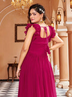 Joban Fashion Rani Readymade Dress With Sequins embroidery Work - Distacart