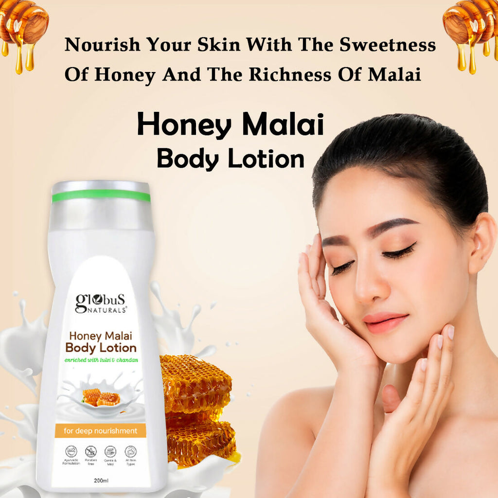 Globus Naturals Honey Malai Body Lotion - Distacart