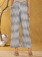 Yufta Cotton Grey Ikat Co-Ord Set